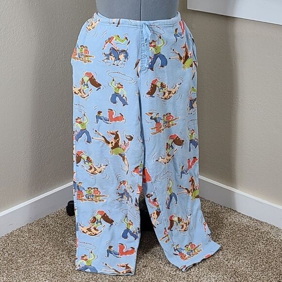 Nick & Nora Cowboy Western Pajamas Y2k Size Medium - Picture 8 of 17